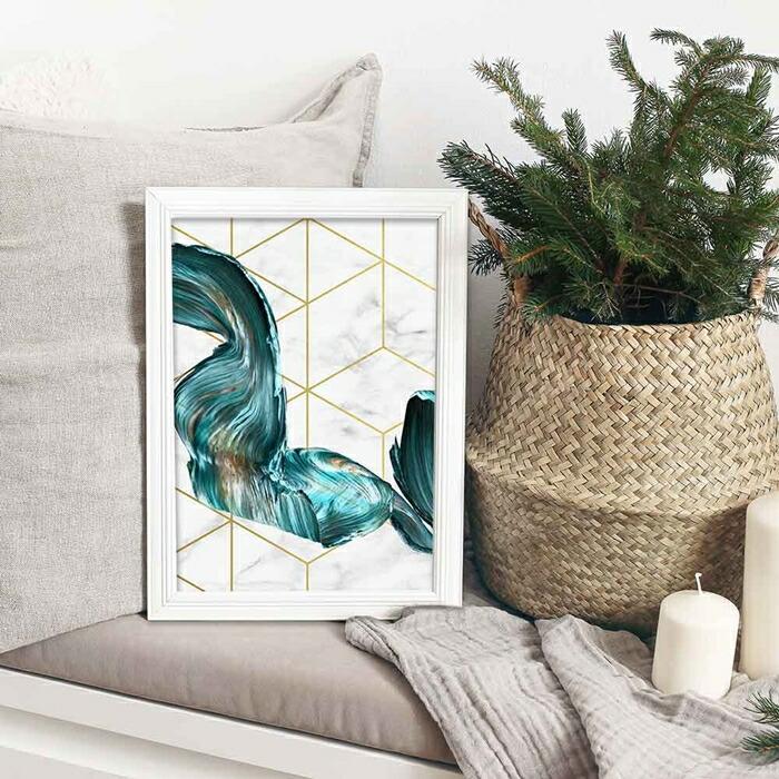 【クリエイティブテイスト】miim ポスター 幾何学 模様 近未来感 A3 モダン 絵 グラフィック |  | 01