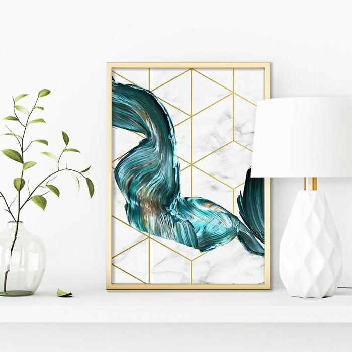 【クリエイティブテイスト】miim ポスター 幾何学 模様 近未来感 A3 モダン 絵 グラフィック |  | 02