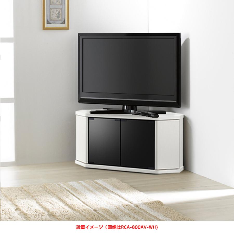 コーナータイプ 幅80cm ホワイト 木製 テレビ台 リビングボード 収納 キャスター テレビボード TV台 AVボード テレビラック TVラック |  | 02