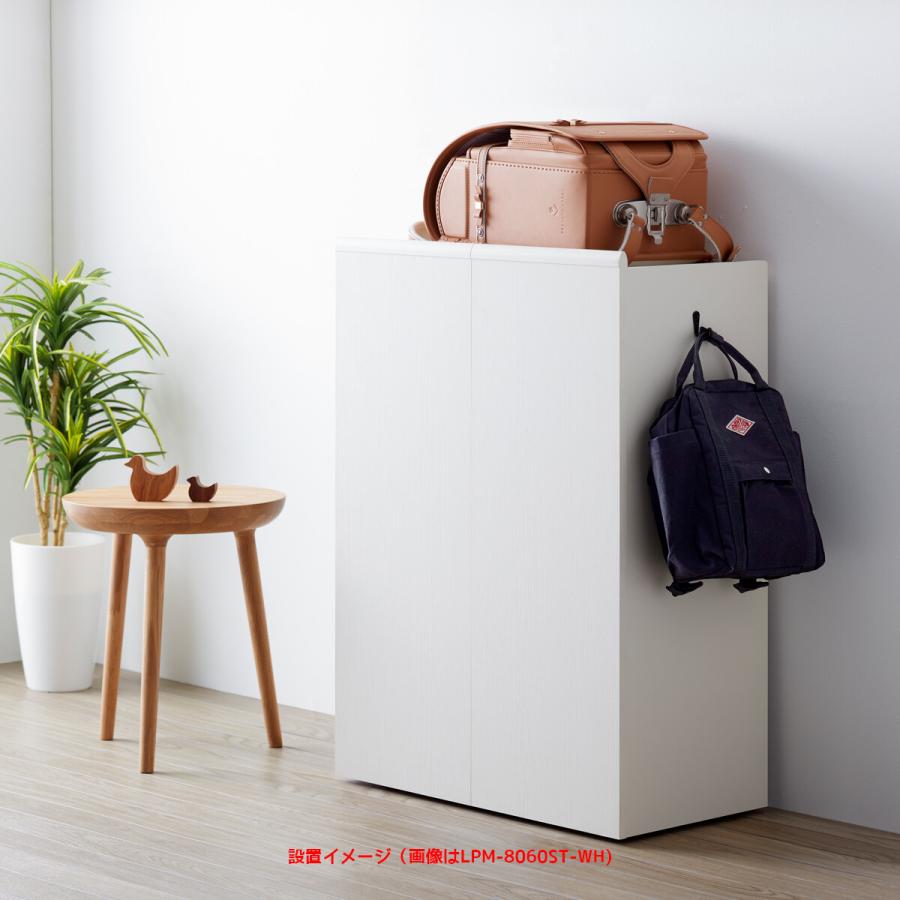 ランドセルラック ホワイト キャスター付き スリムリビング収納家具 子供用 キッズルーム ジュニア ランドセル収納 本棚 収納ワゴン おかたづけラック |  | 03