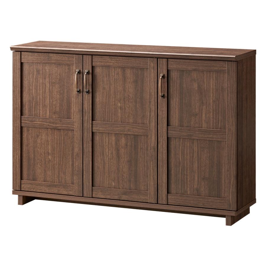 ストッカー 【コサロ】 幅115 木製 おしゃれ アンティーク 北欧 収納棚 リビング 大容量 FAX台 プリンター台 サイドボード キッチン 本棚 | 