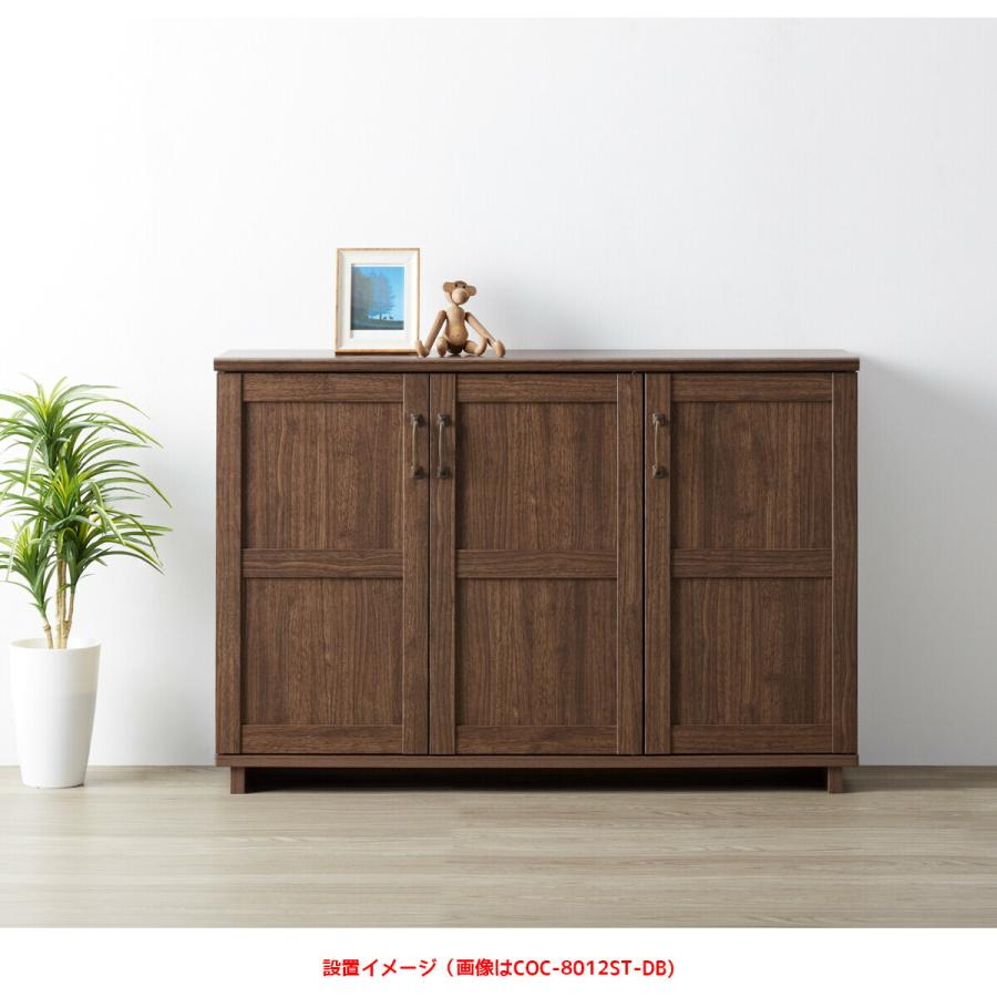 ストッカー 【コサロ】 幅115 木製 おしゃれ アンティーク 北欧 収納棚 リビング 大容量 FAX台 プリンター台 サイドボード キッチン 本棚 |  | 02