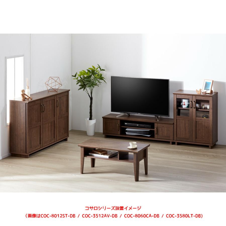 ストッカー 【コサロ】 幅115 木製 おしゃれ アンティーク 北欧 収納棚 リビング 大容量 FAX台 プリンター台 サイドボード キッチン 本棚 |  | 04