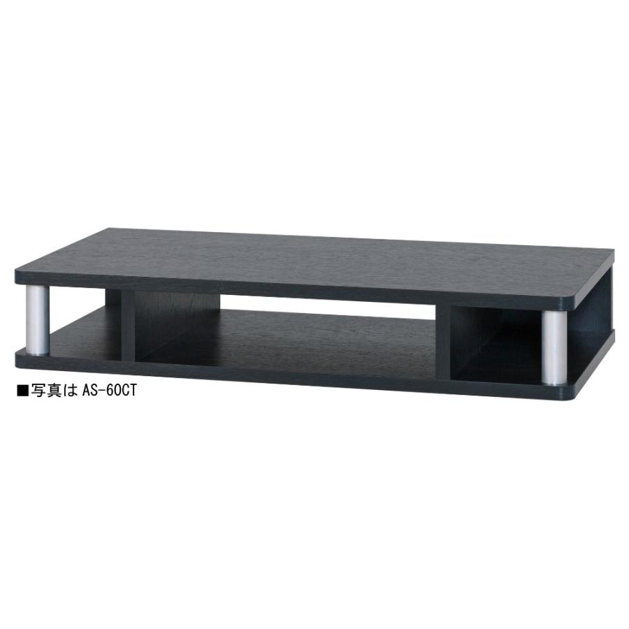 ちょい足しラック 幅59cm 完成品 テレビ台 ブラック テレビボード モニター台 机上台 収納 ラック PCラック 木製 おしゃれ | 