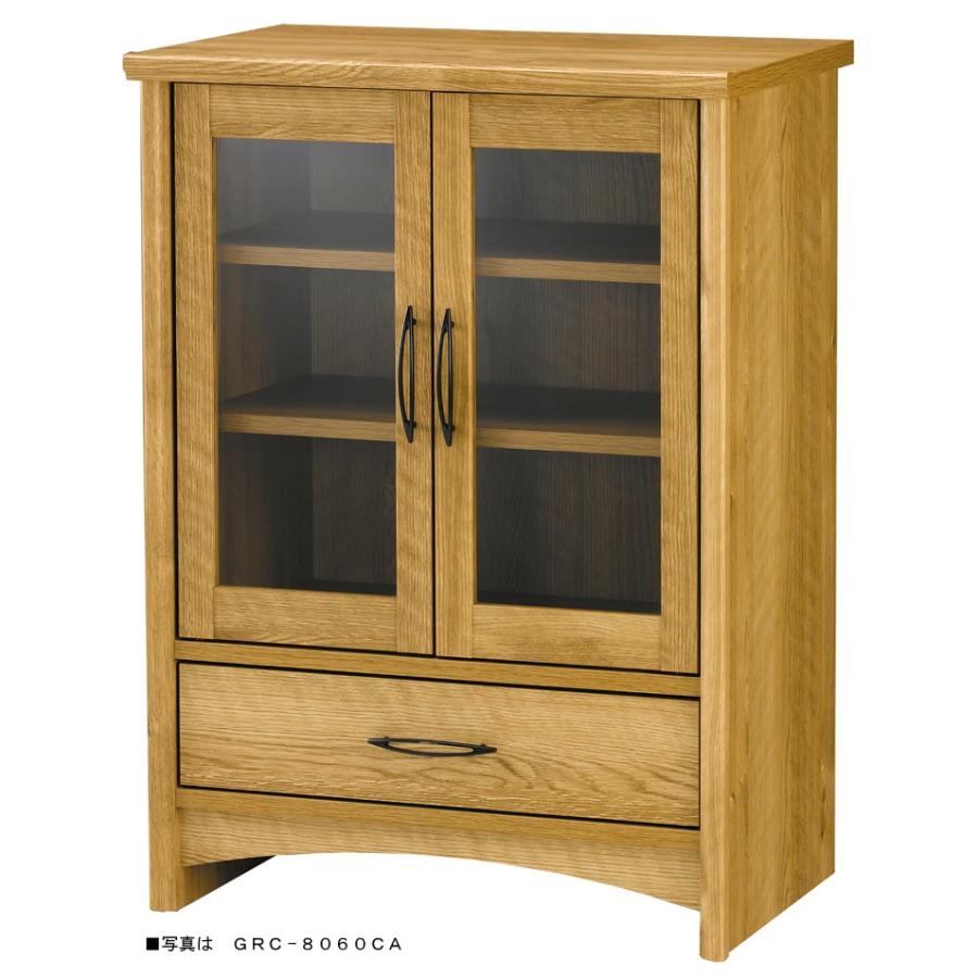 カントリー調家具 キャビネット ガラスキャビネット 木製 リビング キッチン 収納棚 食器棚 グレース FAX台 プリンター台 | 
