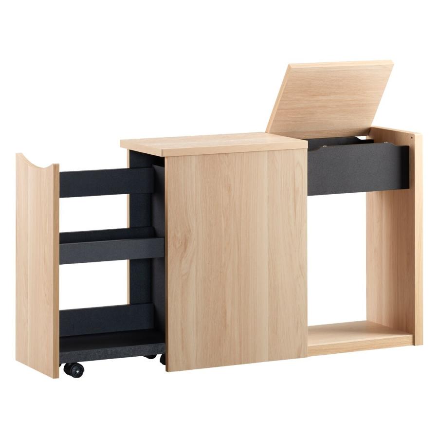 収納力抜群の省スペース ソファーサイドラック ナチュラル サイドテーブル ミニテーブル 本棚 収納棚 おしゃれ ソファテーブル |  | 01