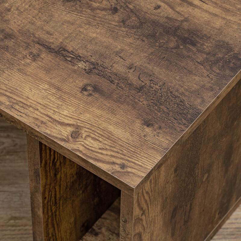 収納付き センターテーブル Moline ローテーブル シック 木目 レトロモダン ヴィンテージ感 作業台 ソファーテーブル 幅90 おしゃれ 木製 収納 |  | 09