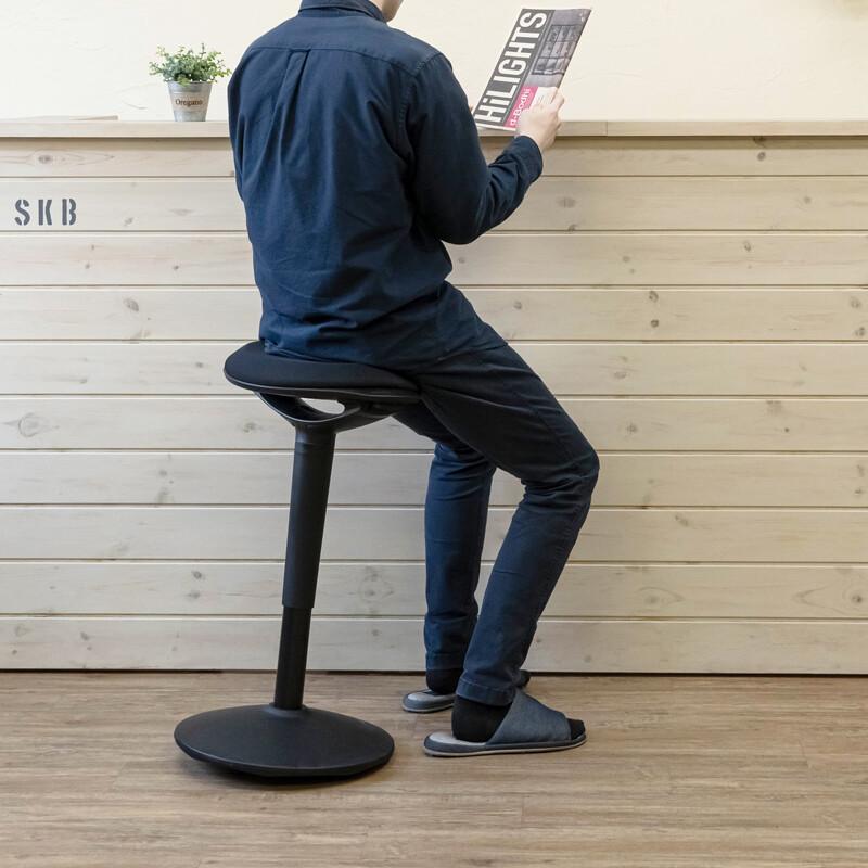 昇降式 スタンディング対応スツール ハイスツール カウンタースツール 立ちイス 腰掛け メッシュ 通気性 斜め 傾き ブラック オレンジ グリーン ホワイト |  | 08