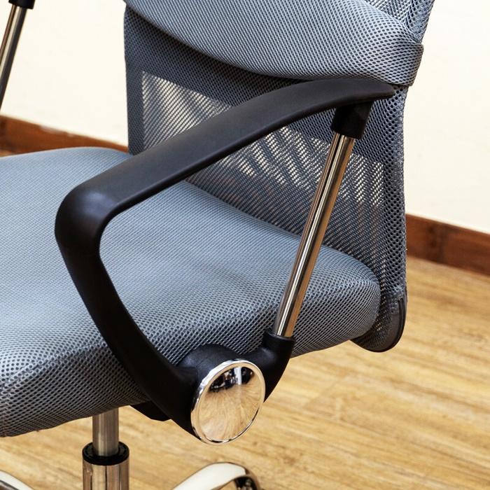 オフィスチェア メッシュ ハイバック メッシュチェア パソコンチェア キャスター付きアーム付き 肘掛け有 肘付き 高さ調整 ベージュ グレー ブルー ブラック | ブランド登録なし | 12