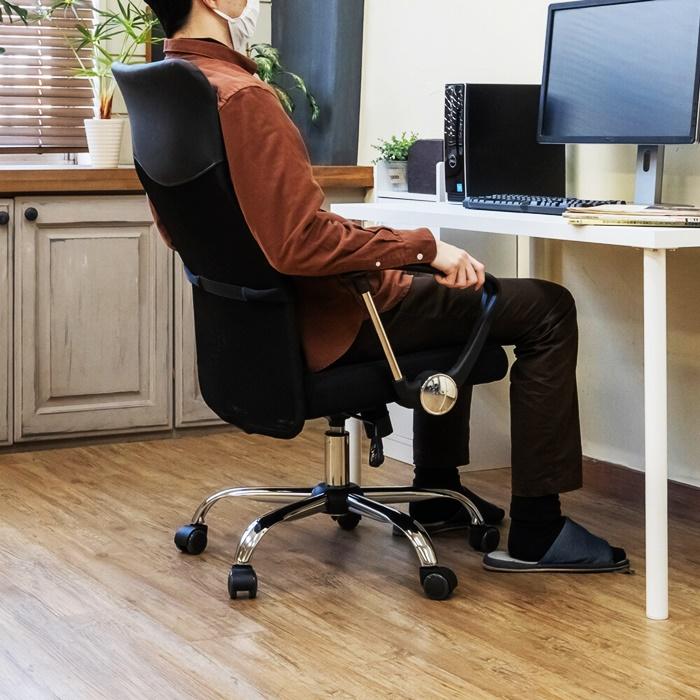 オフィスチェア メッシュ ハイバック メッシュチェア パソコンチェア キャスター付きアーム付き 肘掛け有 肘付き 高さ調整 ベージュ グレー ブルー ブラック | ブランド登録なし | 13