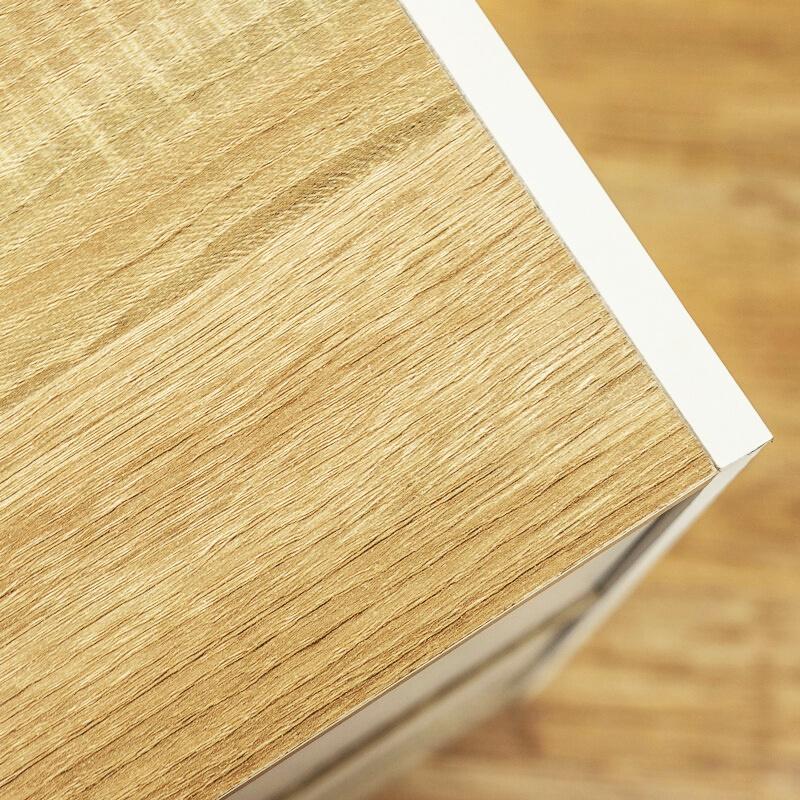 鍵付きシェルフ キャビネット サイドボード ブラック ホワイト コンソール シンプルモダン 隠す収納 木製 可動棚 北欧 ヴィンテージ リビング収納 おしゃれ | ブランド登録なし | 05