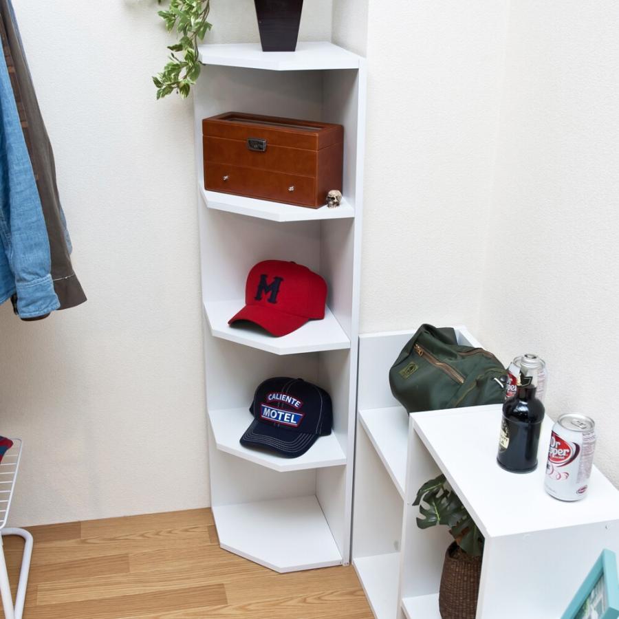 コーナーラック 4段 多目的ラック フリーラック オープンラック ディスプレイラック 収納ラック 木製 飾り棚 本棚トイレ 収納 トイレラック サニタリー 洗面所 |  | 05