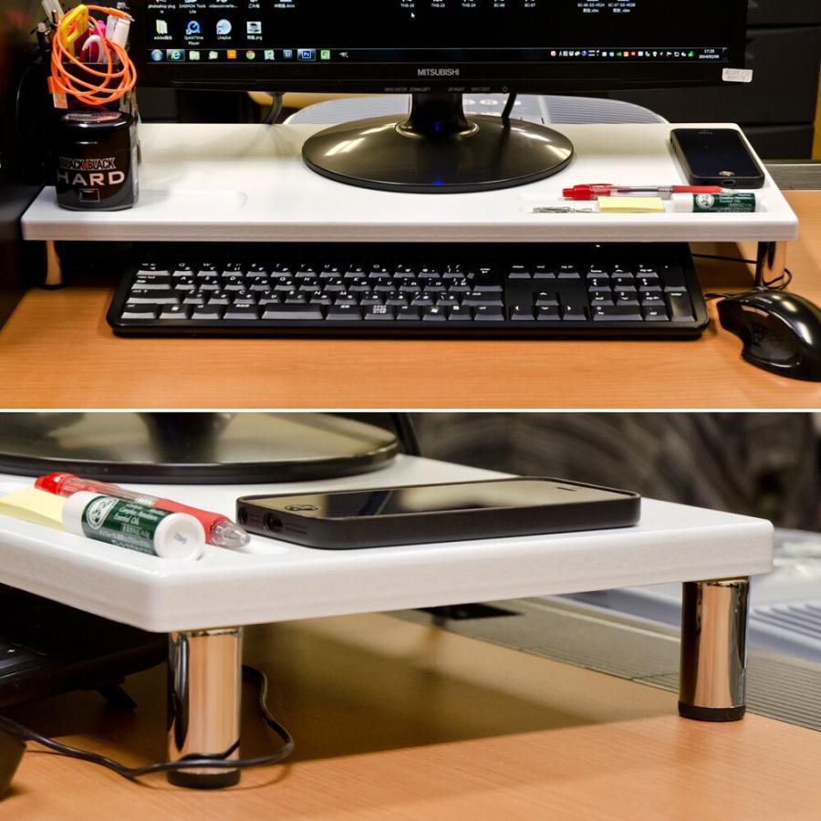 PCモニタースタンド ロータイプ  モニター台 机上用 机上ラック モニタースタンド 収納棚 ディスプレイスタンド  キーボード収納 在宅ワーク テレワーク |  | 04