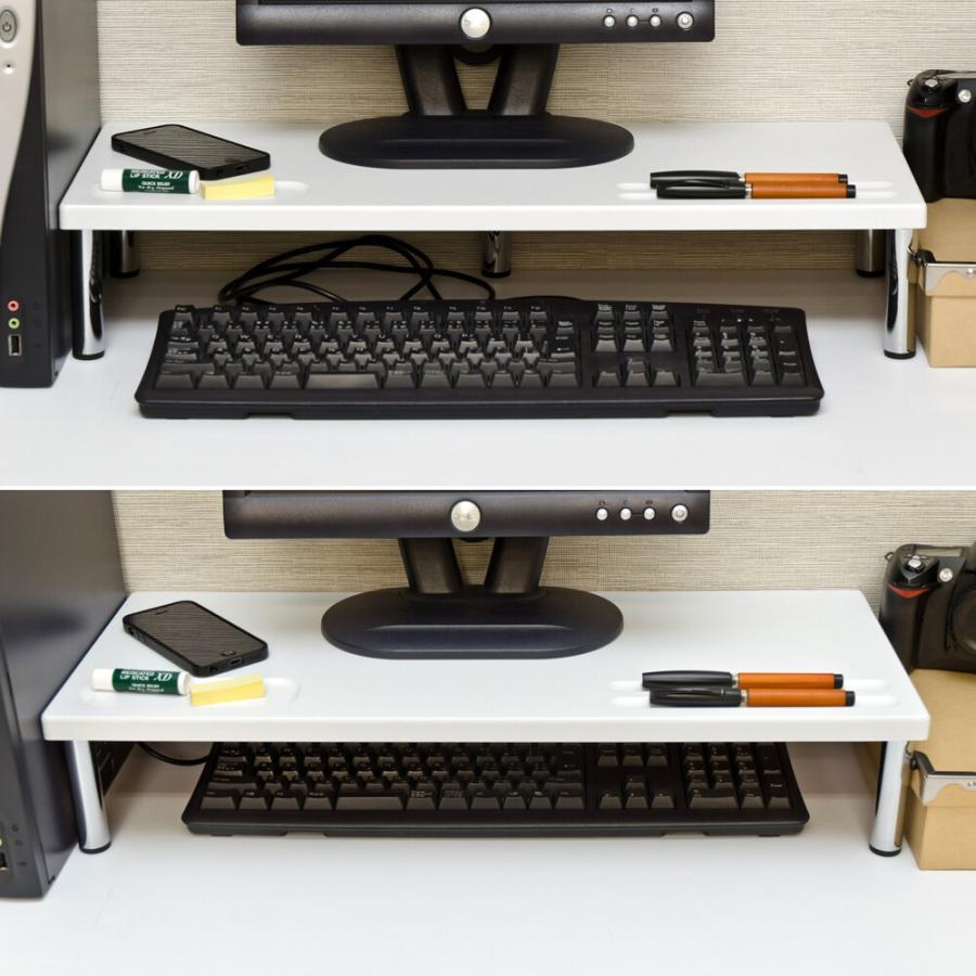 PCモニタースタンド ハイタイプ  モニター台 机上用 机上ラック モニタースタンド 収納棚  在宅勤務 テレワーク リンタ台 テレビ台 |  | 04