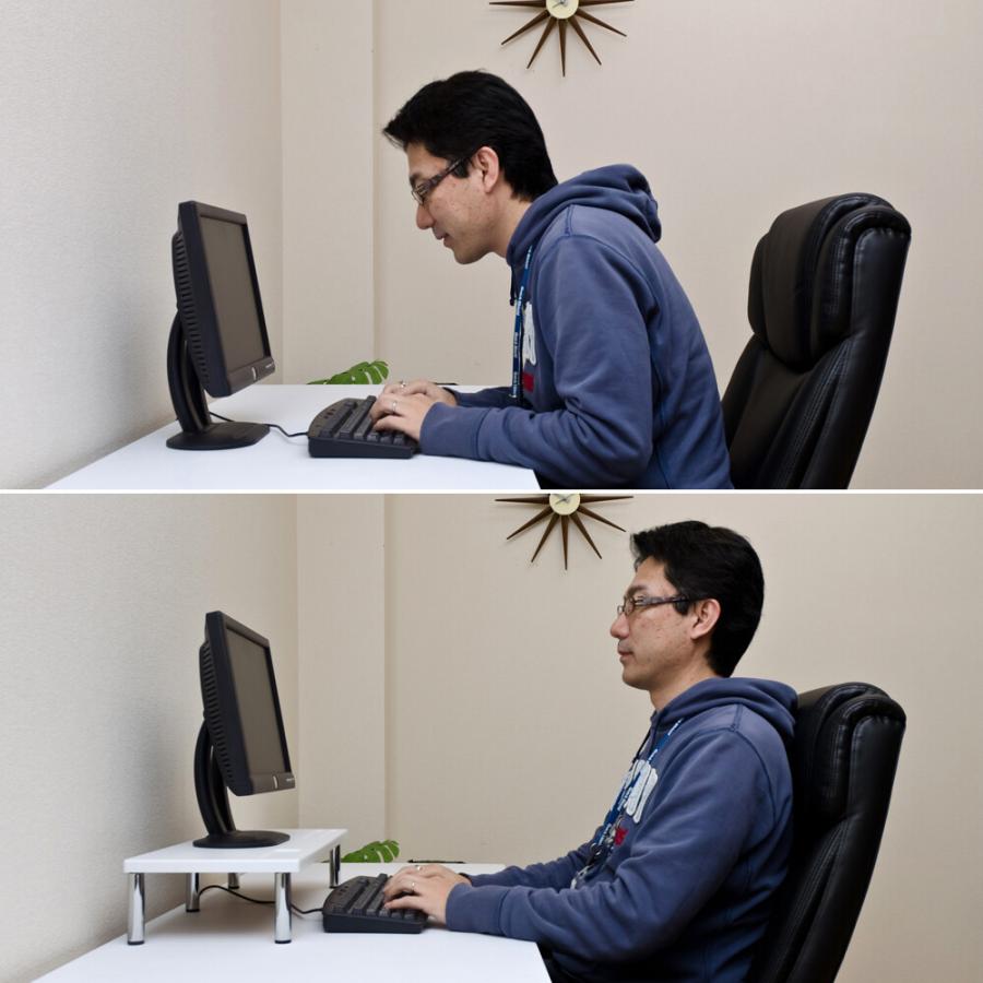 PCモニタースタンド ハイタイプ  モニター台 机上用 机上ラック モニタースタンド 収納棚  在宅勤務 テレワーク リンタ台 テレビ台 |  | 06