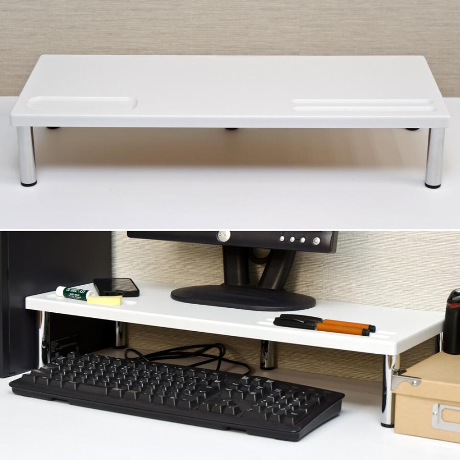 PCモニタースタンド ハイタイプ  モニター台 机上用 机上ラック モニタースタンド 収納棚  在宅勤務 テレワーク リンタ台 テレビ台 |  | 07