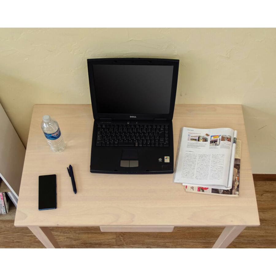木製テーブル デスク 90x60cm 引き出し付き パソコンデスク PCデスク 作業机 ワークデスク OAデスク オフィスデスク 学習机 北欧 シンプル カウンタテーブル |  | 06