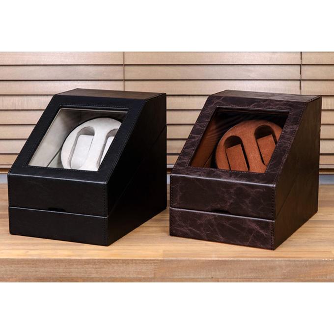 時計収納 ワインディングマシーン 2巻 5本収納 コレクションケース ディスプレイ 収納ケース ウォッチケース レザー 合皮 時計保管 時計収納 時計ケース 高級感 |  | 02