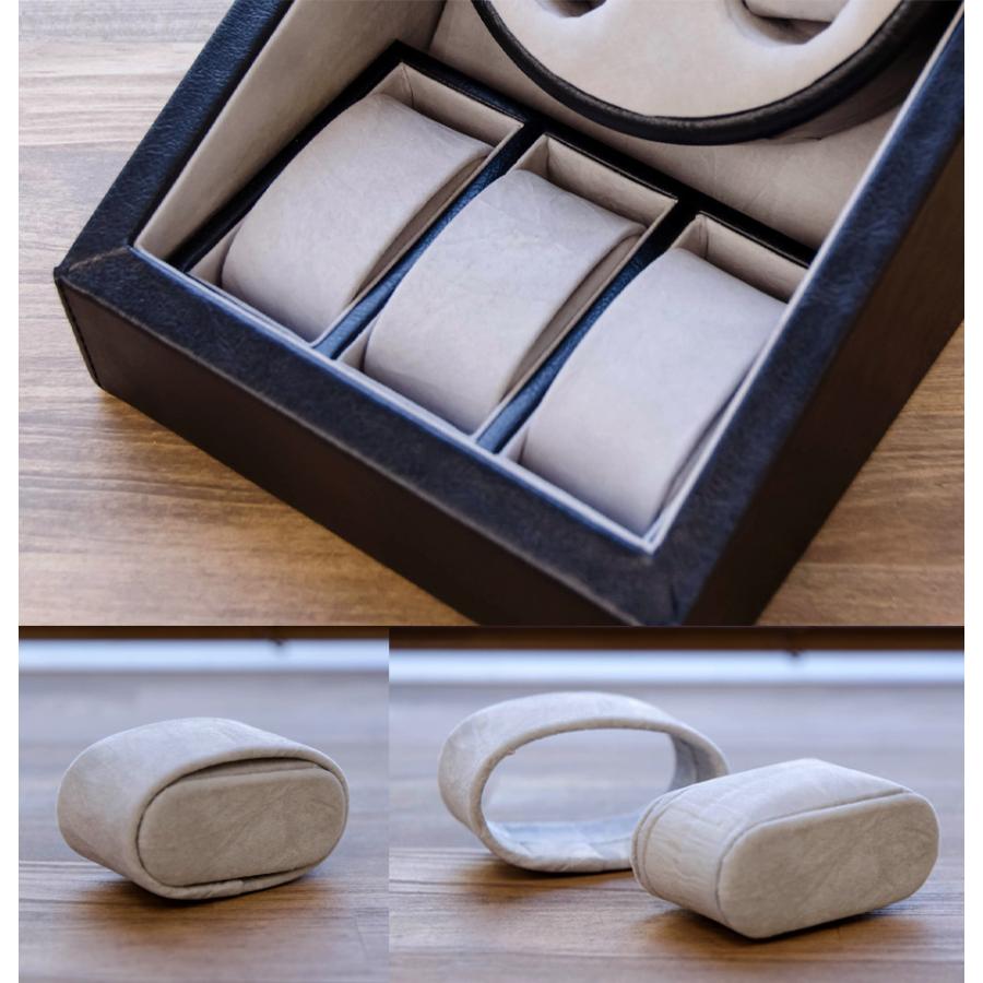 時計収納 ワインディングマシーン 2巻 5本収納 コレクションケース ディスプレイ 収納ケース ウォッチケース レザー 合皮 時計保管 時計収納 時計ケース 高級感 |  | 04