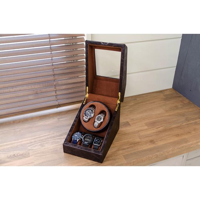 時計収納 ワインディングマシーン 2巻 5本収納 コレクションケース ディスプレイ 収納ケース ウォッチケース レザー 合皮 時計保管 時計収納 時計ケース 高級感 |  | 06