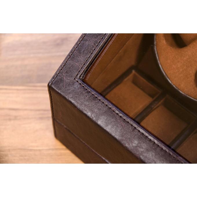 時計収納 ワインディングマシーン 2巻 5本収納 コレクションケース ディスプレイ 収納ケース ウォッチケース レザー 合皮 時計保管 時計収納 時計ケース 高級感 |  | 07