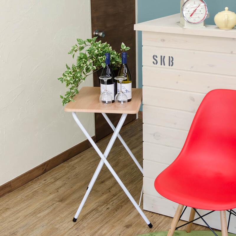 折りたたみミニテーブル ハイタイプ サイドテーブル ナイトテーブル ソファーサイド ベッドサイド キッチン リビング 折り畳みテーブルフォールディング 作業台 |  | 04