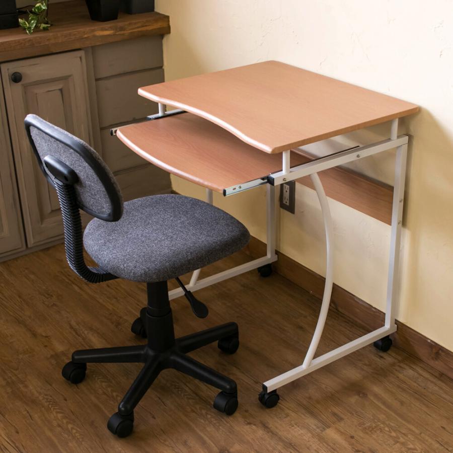 コンパクト PCデスク キャスター付き 机 つくえ スチール 作業机 ワークデスク OAデスク PCラック パソコンラック オフィスデスク 学習机 リモートワーク |  | 01
