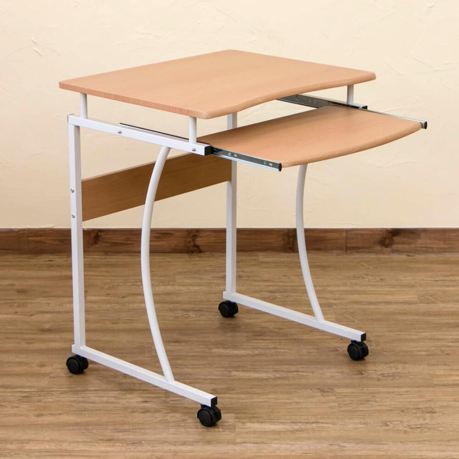 コンパクト PCデスク キャスター付き 机 つくえ スチール 作業机 ワークデスク OAデスク PCラック パソコンラック オフィスデスク 学習机 リモートワーク |  | 02