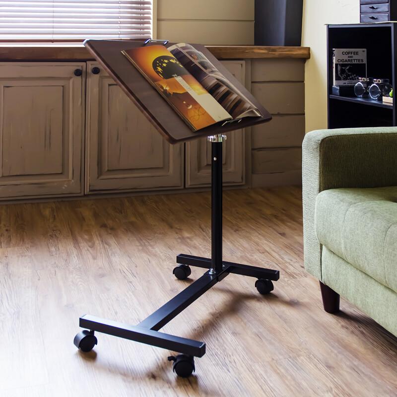 マルチサイドテーブル 角度 キャスター付き サイドテーブル ナイトテーブル 幅60cm 楽譜台 レシピ本 ソファーサイドテーブル ベッドサイドテーブル キッチン |  | 01