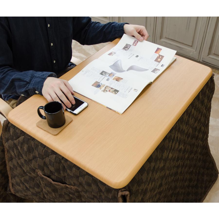 パーソナルコタツ 布団 イス 3点セット 1人用 70×50 ダイニングこたつ 長方形 こたつテーブル ハイコタツ 高脚コタツ 高脚こたつ 1人掛け 1人用 |  | 04