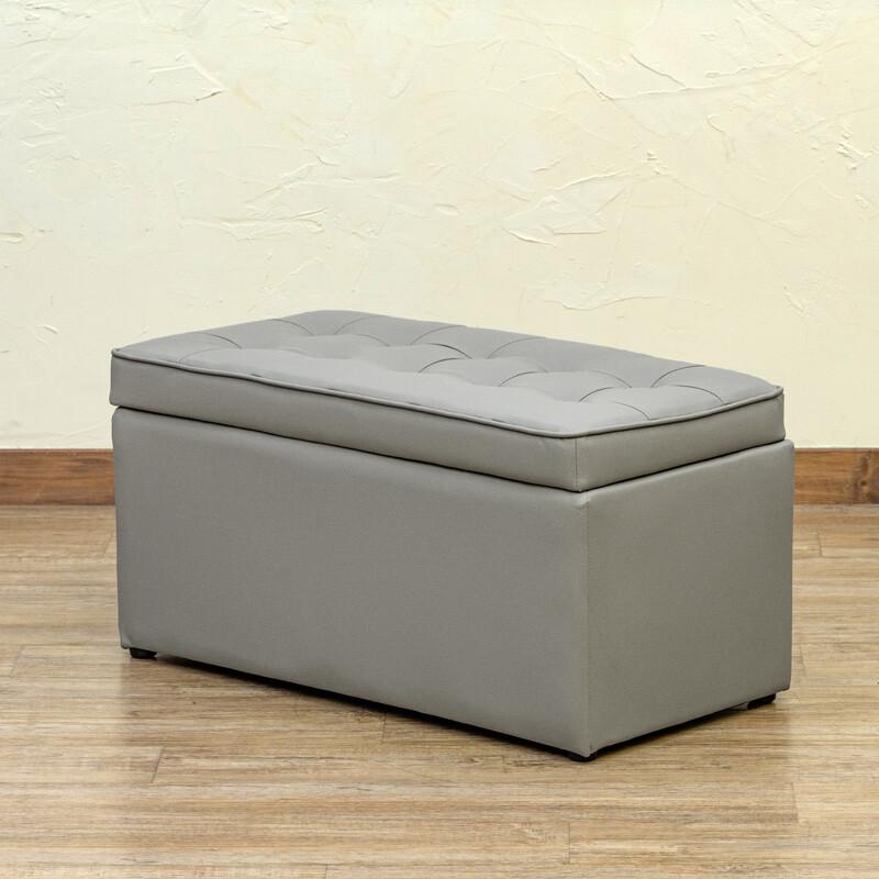 収納ベンチ スツール 椅子 収納ボックス ブラック ブラウン レッド アイボリー グレー PVCレザー 正方形 いす イス 2人掛け 合皮 オットマン ボックススツール |  | 04