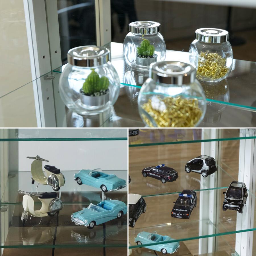 コレクションケース タテ型 ハイタイプ コレクションラック ディスプレイラック ガラスケース 収納ラック ディスプレイケース フィギュア アクセサリー ミラー |  | 06