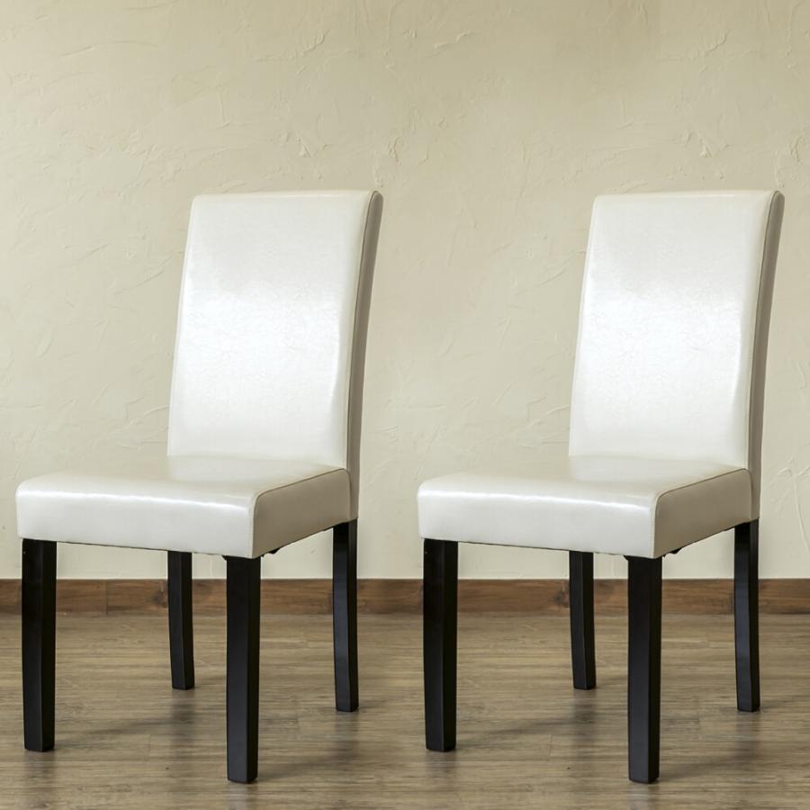 訳あり PUダイニングチェア 2脚入り ハイバック 2脚セット ダイニング 食卓椅子 イス 椅子 ダイニングチェアー チェアー レザー 合皮 アウトレット 背もたれ付き |  | 04