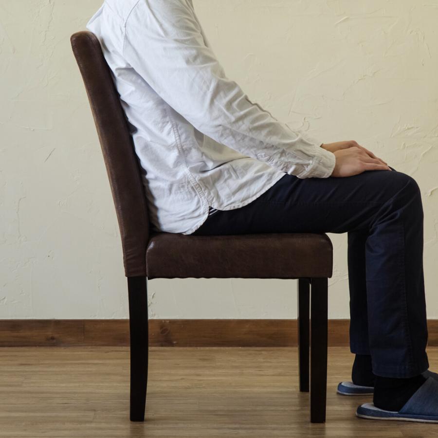 ヴィンテージ風 ダイニングチェア 2脚入り 2脚セット ダイニング 食卓椅子 イス 椅子 ダイニングチェアー チェアー レザー 合皮 西海岸 背もたれ付き 高級感 |  | 05