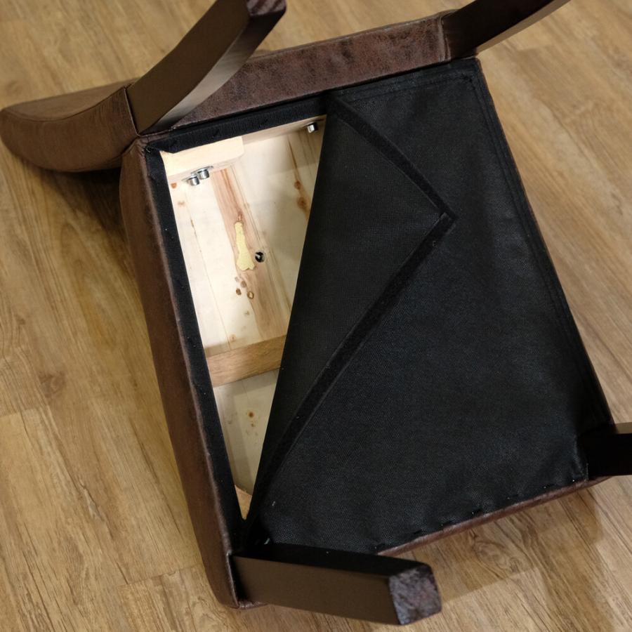 ヴィンテージ風 ダイニングチェア 2脚入り 2脚セット ダイニング 食卓椅子 イス 椅子 ダイニングチェアー チェアー レザー 合皮 西海岸 背もたれ付き 高級感 |  | 07