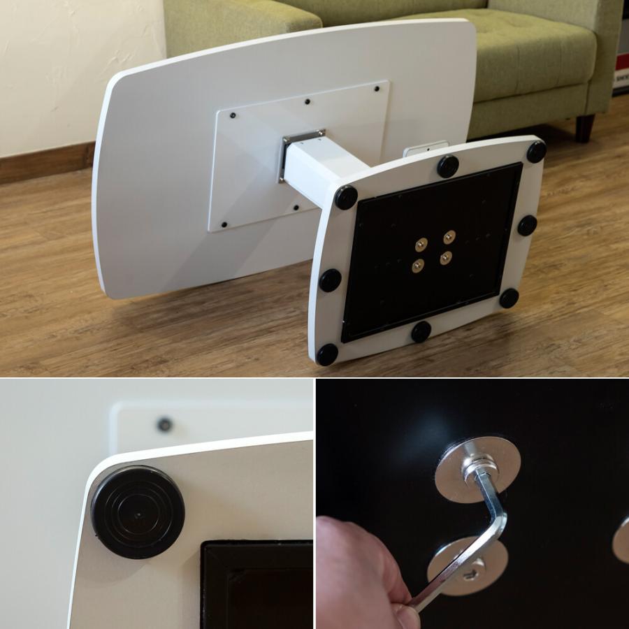 昇降式ダイニングテーブル 105×60cm リフティングテーブル センターテーブル 昇降 高さ調整 ローテーブル リビングテーブル リフトテーブル ペダル式 木目 |  | 08