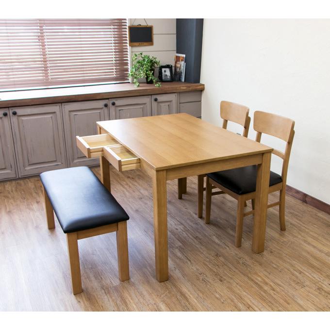 ダイニングテーブル単品 引出し付フリーテーブル 110×70cm 木製 4人掛け 4人がけ 四人がけ 4人用 食卓テーブル 机 ダイニング テーブル 引き出し収納 |  | 01
