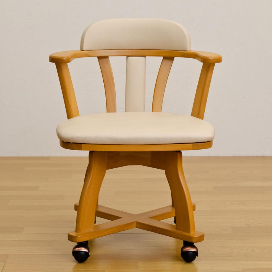 キャスター付ダイニングチェア DENVER 1脚 回転椅子 回転チェア ダイニング 食卓椅子 イス 椅子 ダイニングチェアー チェアー レザー 合皮 高級感 木製チェア |  | 06