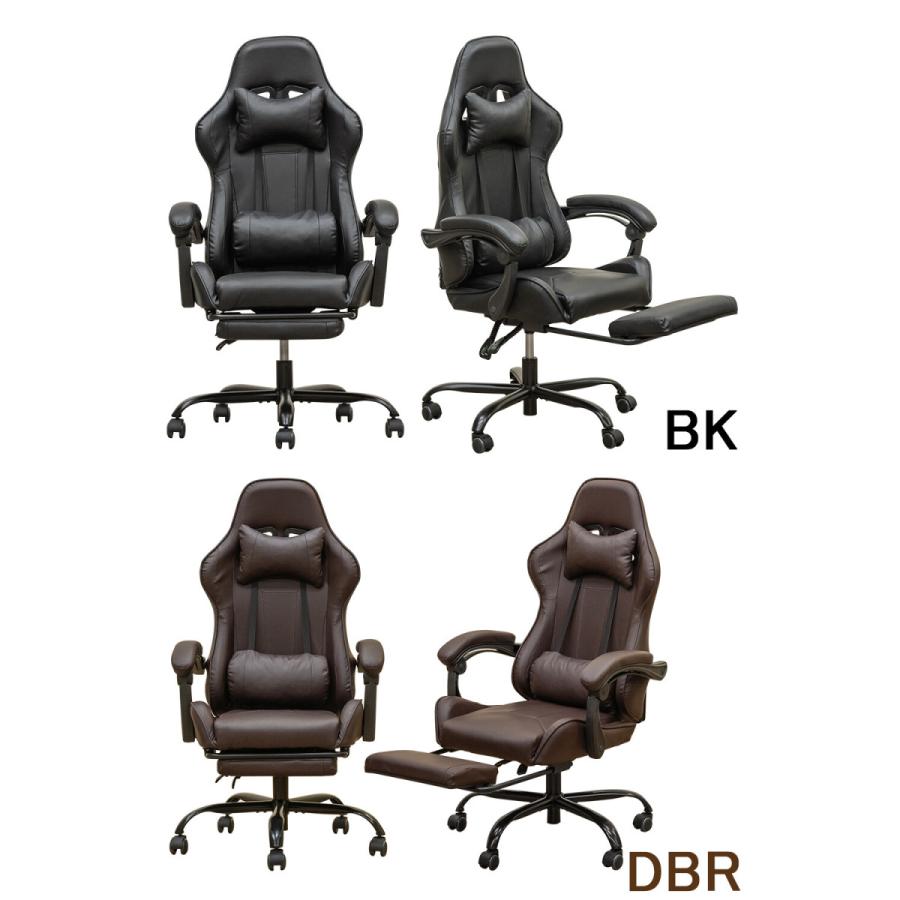 フルフラットバケットレーシングチェアー ハイバックチェア 無段階 リクライニング 疲れにくい デスクチェアー 椅子 いす オットマン 足置き付 レザー |  | 05