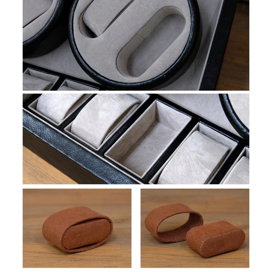 時計収納 ワインディングマシーン 4巻 10本収納 コレクションケース ディスプレイ 収納ケース ウォッチケース レザー 合皮 ウォッチワインダー 時計保管 |  | 06