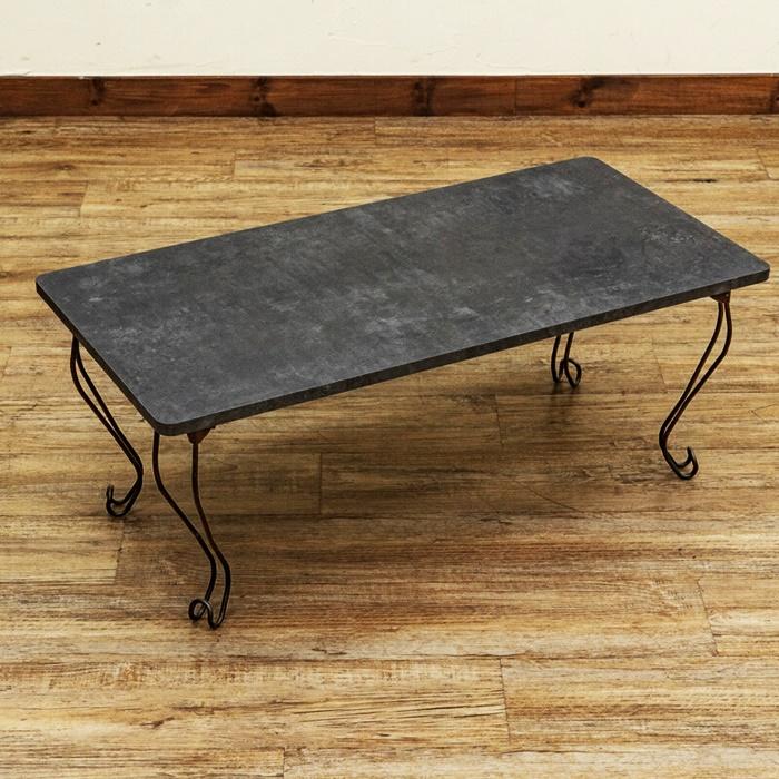 センターテーブル モダン 折脚テーブル 角型 ローテーブル 座卓 リビングテーブル 折りたたみ コンパクト 折り畳みテーブル ロータイプ  作業台 おしゃれ 北欧 |  | 07