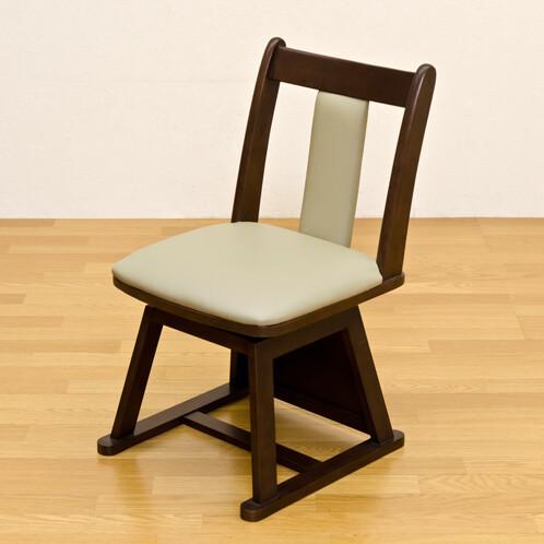 ダイニングコタツ用回転チェアー1脚入 回転椅子 回転チェア ダイニング 食卓椅子 イス 椅子 ダイニングチェアー チェアー レザー 合皮 天然木 |  | 02