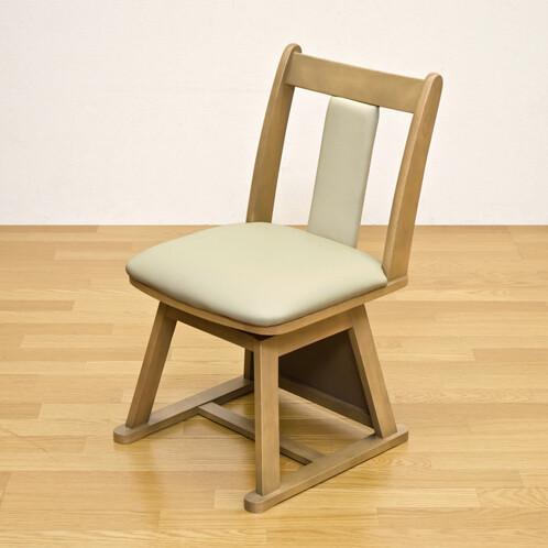 ダイニングコタツ用回転チェアー1脚入 回転椅子 回転チェア ダイニング 食卓椅子 イス 椅子 ダイニングチェアー チェアー レザー 合皮 天然木 |  | 03