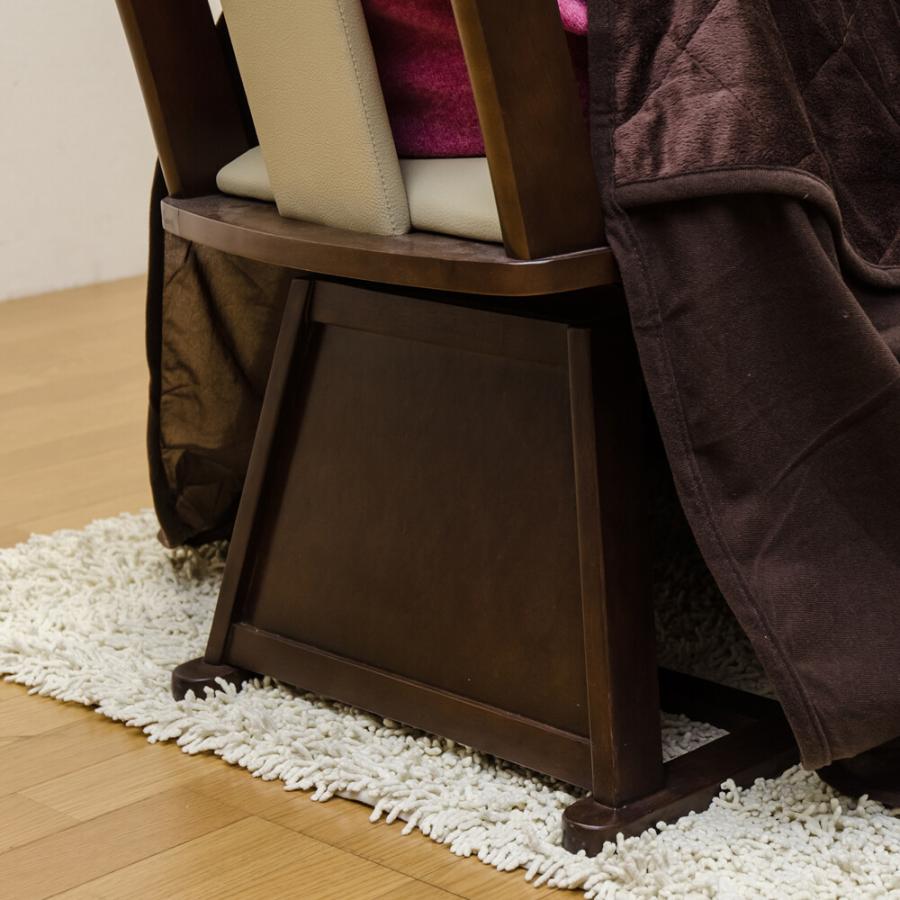 ダイニングコタツ用回転チェアー1脚入 回転椅子 回転チェア ダイニング 食卓椅子 イス 椅子 ダイニングチェアー チェアー レザー 合皮 天然木 |  | 08