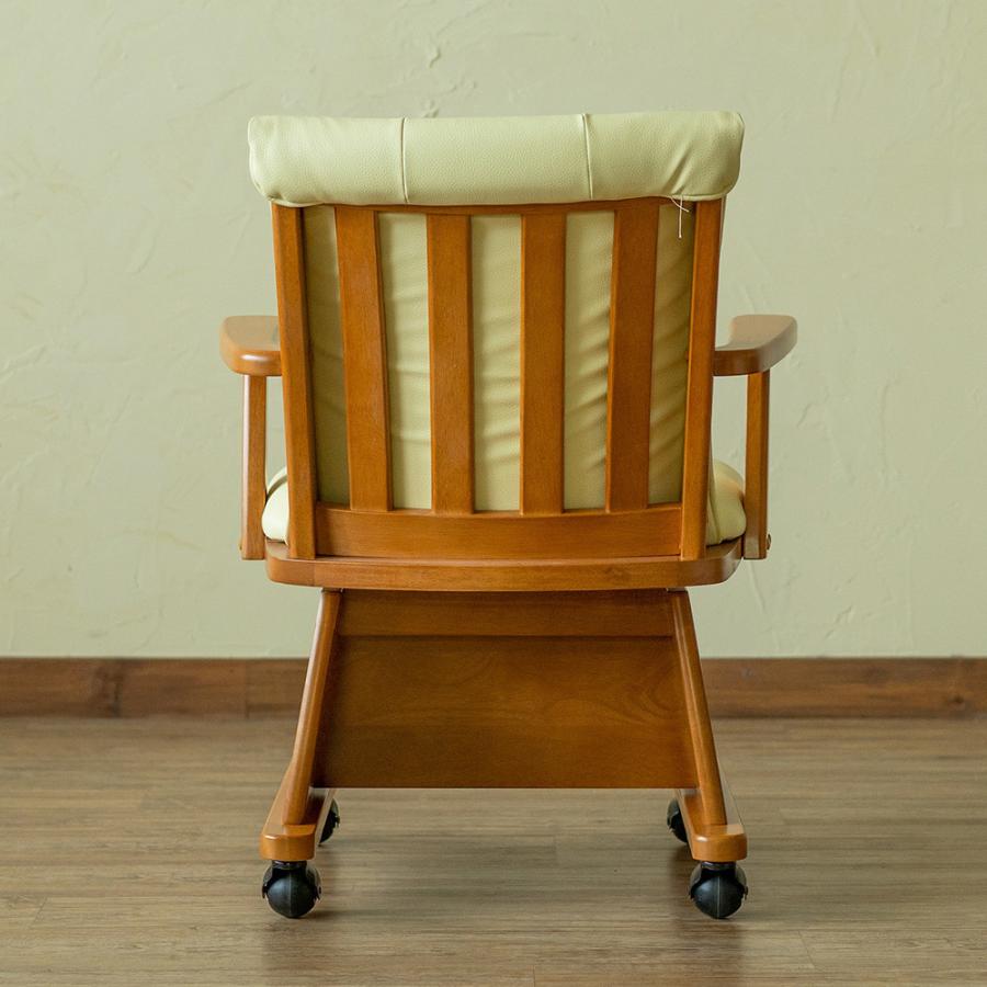 キャスター付 回転式チェアー 1脚入 回転椅子 回転チェア ダイニング 食卓椅子 イス 椅子 ダイニングチェアー チェアー レザー 合皮 パソコンチェア |  | 04