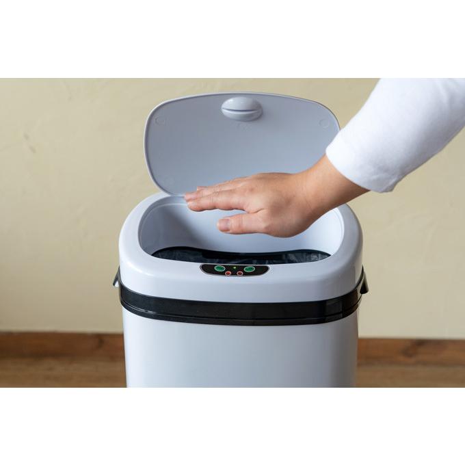 センサー自動開閉式ダストボックス 50L ステンレス ゴミ箱 くず入れ ふた付き キッチン リビング スリム シンプル 高級感 センサー搭載 ダイニング 洗面所 |  | 07