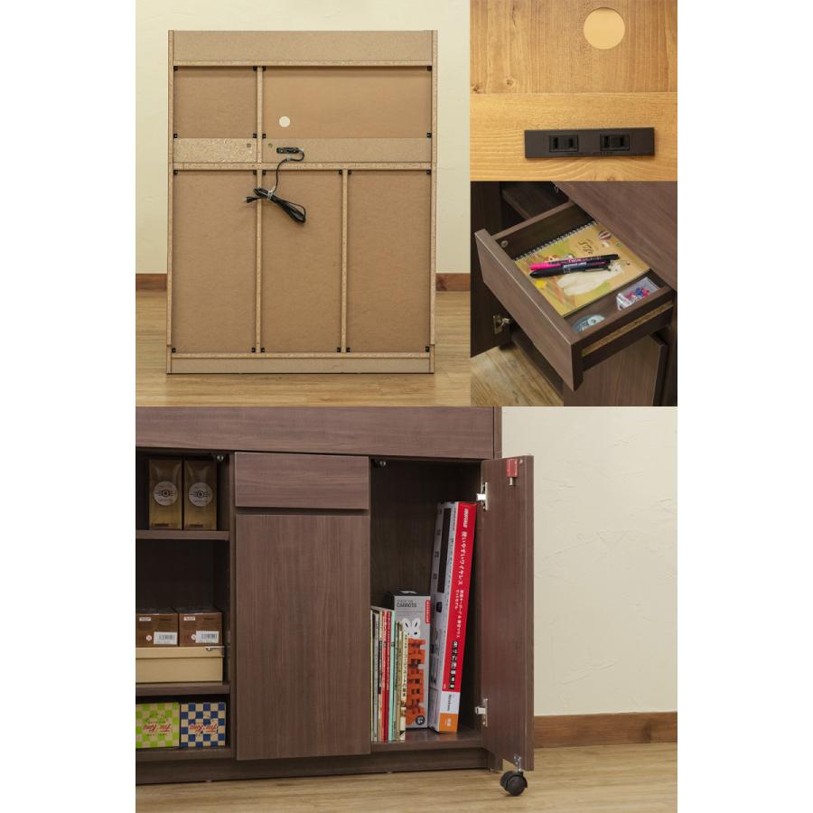 ライティングデスク 90cm幅 コンセント付き キャスター 木製 棚付き 机 木製 ワークデスク パソコン 事務デスク 事務机 学習デスク 学習机 勉強机 パソコン机 |  | 07