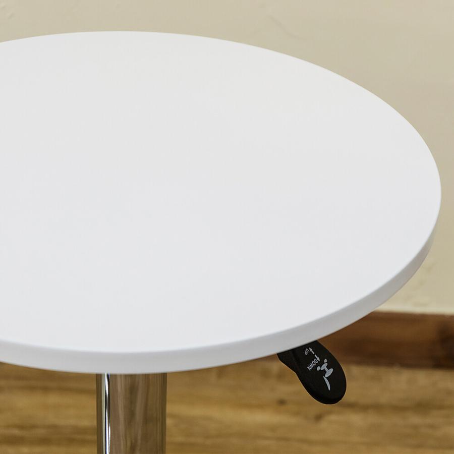 カフェテーブル バーテーブル テーブル バーカウンター バー ハイテーブル 高さ調節 高さ調整 スチール 昇降式 ダイニングテーブル 幅40cm サイドテーブル |  | 07