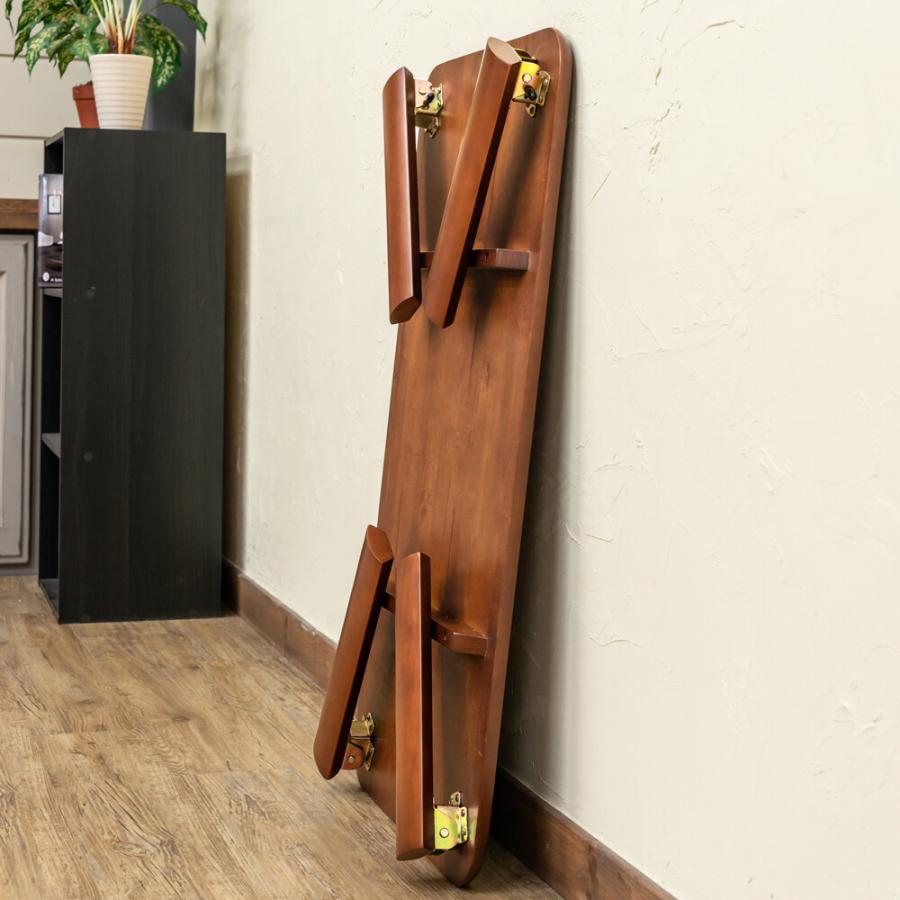 ウッディーテーブル 90x50cm ローテーブル センターテーブル ちゃぶ台 座卓 リビングテーブル 木製 折りたたみ 折り畳みテーブル ロータイプ フォールディング |  | 05