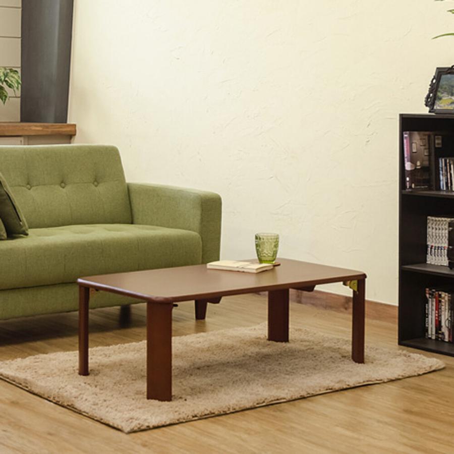 ウッディーテーブル 90x50cm ローテーブル センターテーブル ちゃぶ台 座卓 リビングテーブル 木製 折りたたみ 折り畳みテーブル ロータイプ フォールディング |  | 08